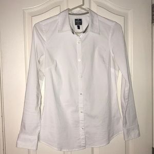 Express Long Sleeve Button Down Essentials Shirt